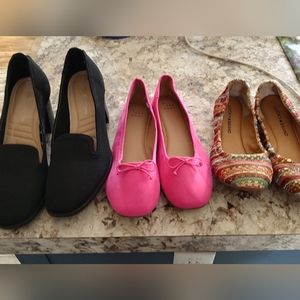 Three pairs of shoes - Size 8